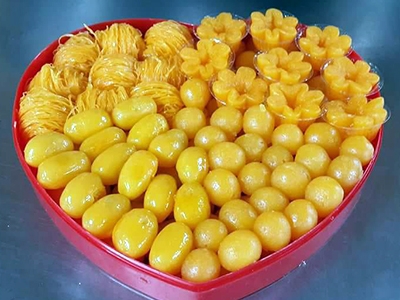 กลุ่มขนมไทย โบราณ บ้านโพธิ์ศรี บางปลาม้า สุพรรณบุรี