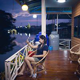 เรือนแพสุขใจ ลาดชะโด ผักไห่ อยุธยา